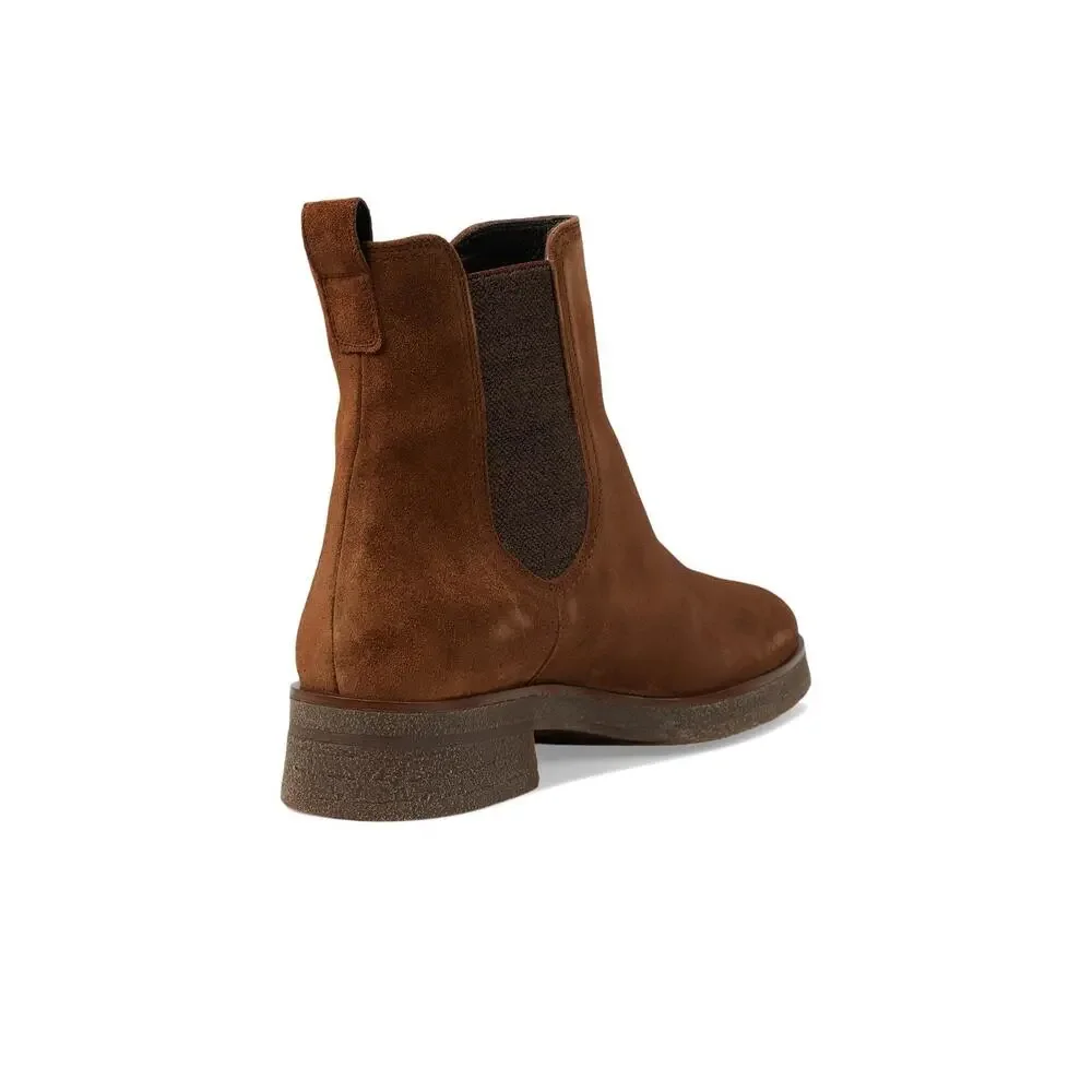 PAUL GREEN SUNNY BOOT TOFFEE SOFT SUEDE AT 7.5 (US WOMEN'S 10) M
